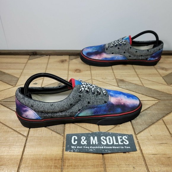 Vans Custom Low Top Galaxy Shoes Off The Wall - Picture 7 of 9